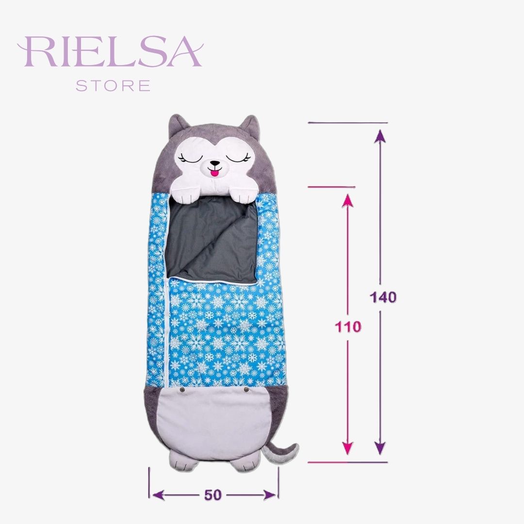 Saco de Dormir de Husky Ártico 2-en-1 ¡Aventura y Diversión! ®