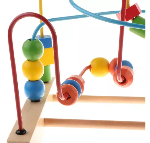 Laberinto de Cuentas Clásico de Madera (Montaña Rusa) ®