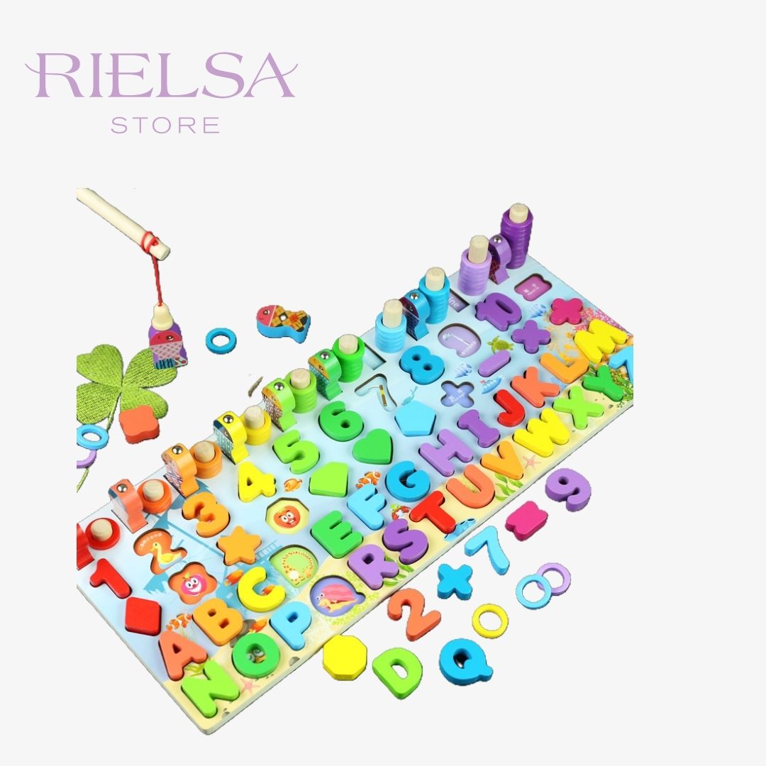 ¡Aprende Jugando! Tablero Montessori 5-en-1 de Aventuras Interactivas®