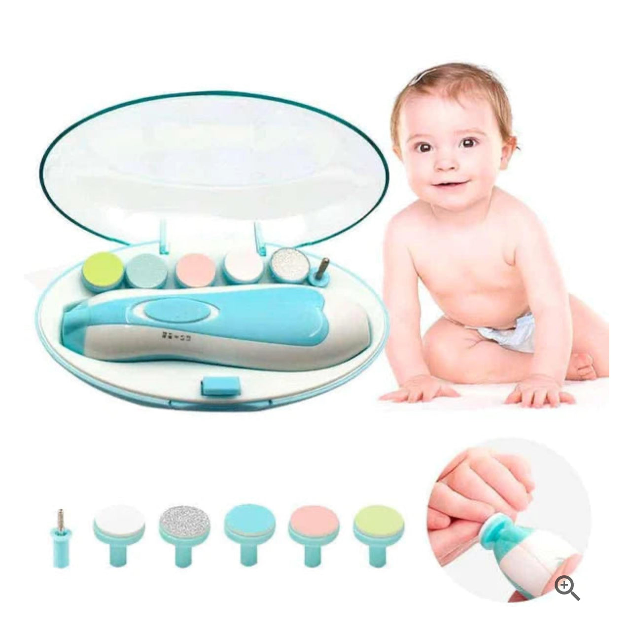 Lima de Uñas Eléctrica para Bebés - ¡Cuidado Seguro y Sin Estrés! ®