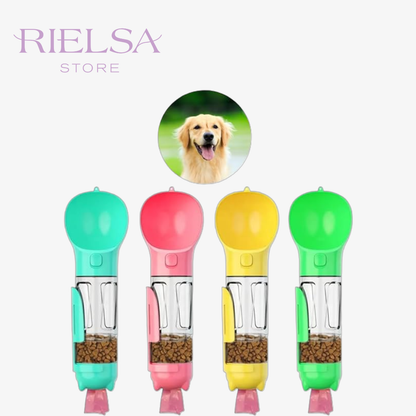 Botella Portátil 4-en-1 para Mascotas - ¡Hidratación y Snack al Instante! ®