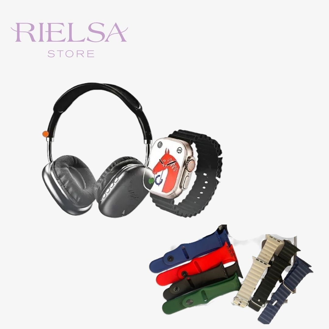 COMBO POWER 'ULTRA' 2 en 1: Smartwatch P9 Ultra 2 + Audífonos Pro Style ®