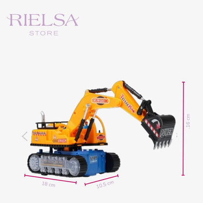 ¡Excavadora Extrema con Luces LED! El Rey de la Obra Nocturna ®