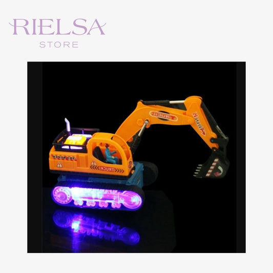 ¡Excavadora Extrema con Luces LED! El Rey de la Obra Nocturna ®