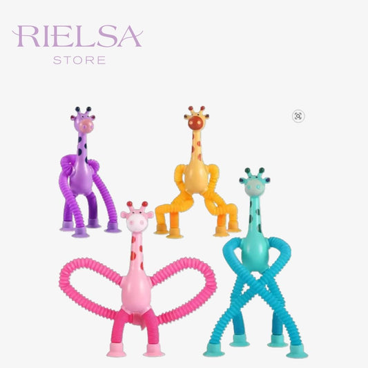 ¡La Pandilla Jirafa Más Loca! Juguetes Articulados para Estirar y Crear ®