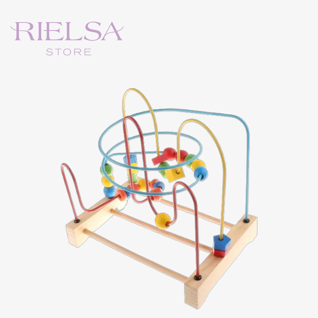 Laberinto de Cuentas Clásico de Madera (Montaña Rusa) ®