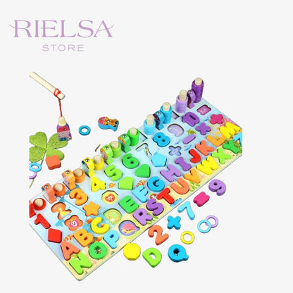 ¡Aprende Jugando! Tablero Montessori 5-en-1 de Aventuras Interactivas®