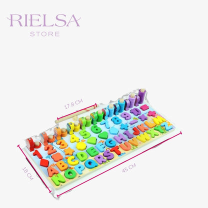 ¡Aprende Jugando! Tablero Montessori 5-en-1 de Aventuras Interactivas®