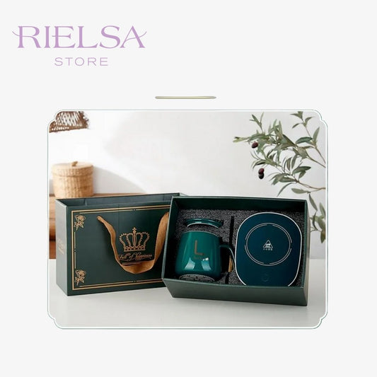 Set de Regalo Premium Taza con Calentador Inteligente y Lujoso Empaque ®