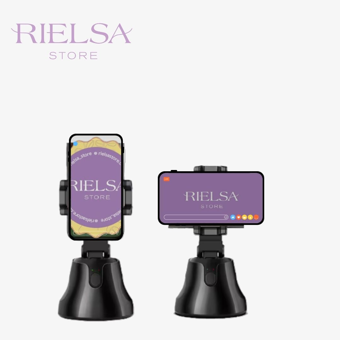 Soporte de Seguimiento Facial 360° Cámara Robot Inteligente para Vlogs y TikTok®