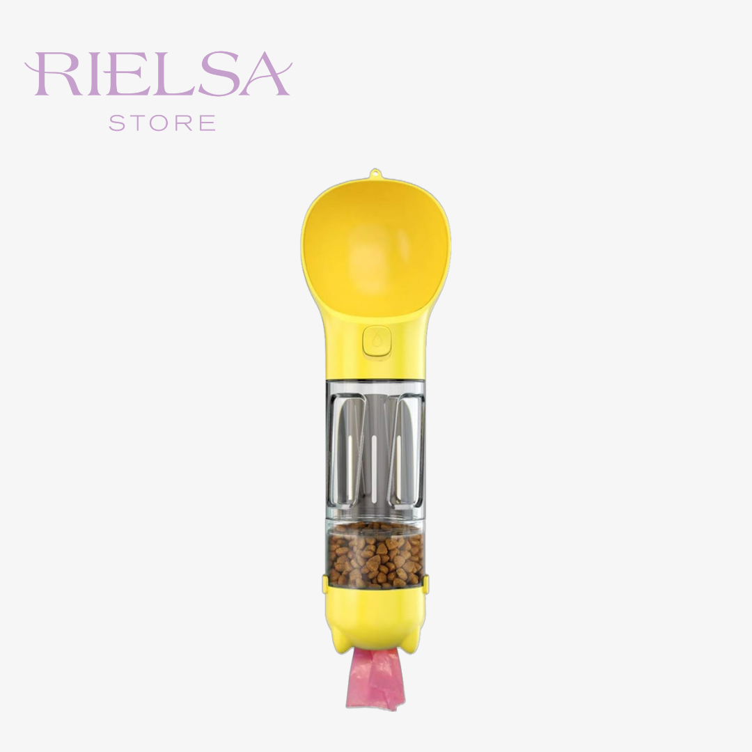 Botella Portátil 4-en-1 para Mascotas - ¡Hidratación y Snack al Instante! ®