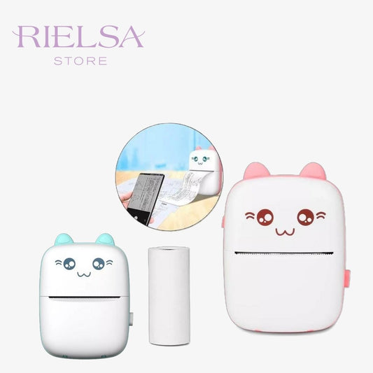 Mini Impresora Portátil Kawaii ¡Tu Estudio de Stickers y Notas SIN TINTA!®