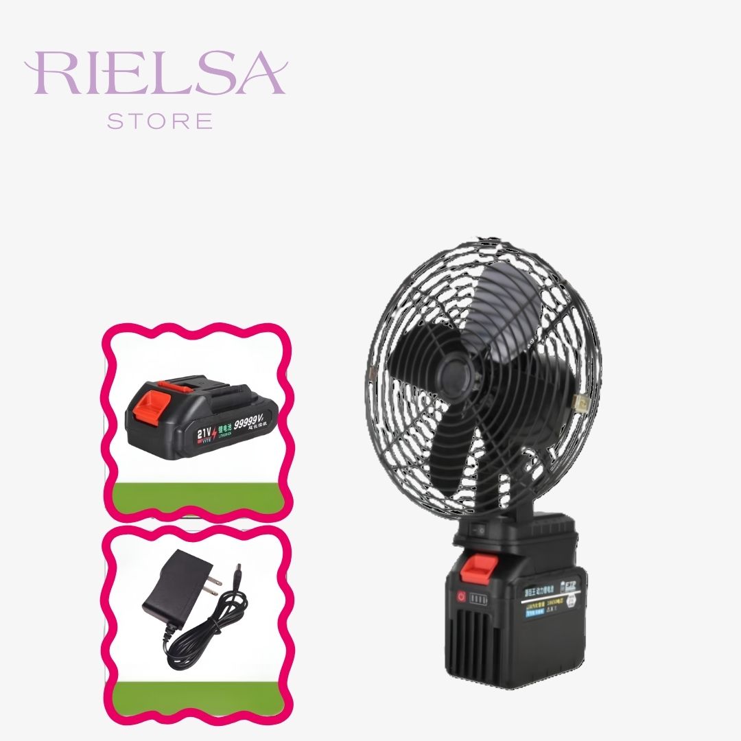 El Rey del Frescor Portátil: Ventilador Recargable Inalámbrico 21V - ¡Libertad Total! ®